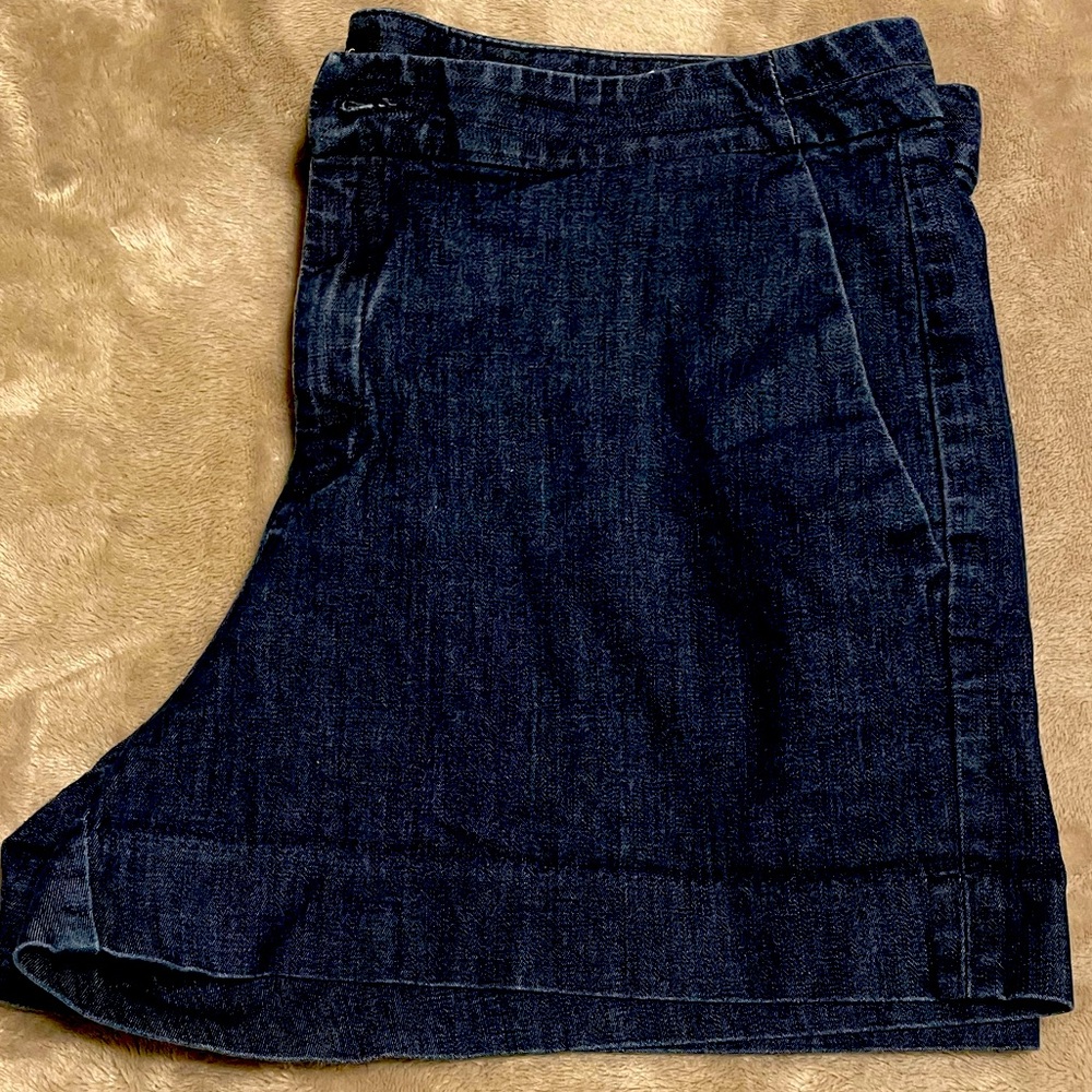 Banana Republic dark Blue lined dress shorts